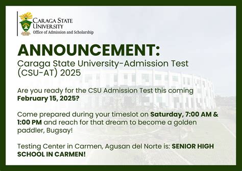 csu admission results|Office of Admission and Scholarship .